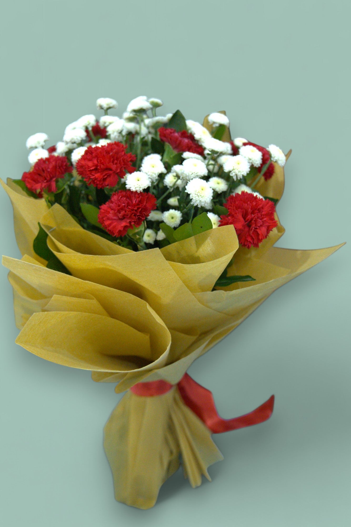Mixed Blooms Bouquet | Button Chrysanthemums, Classic Chrysanthemums & Roses