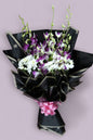 Orchid & Daisy Arrangement | 5 Orchid Stems with White Daisy Accents